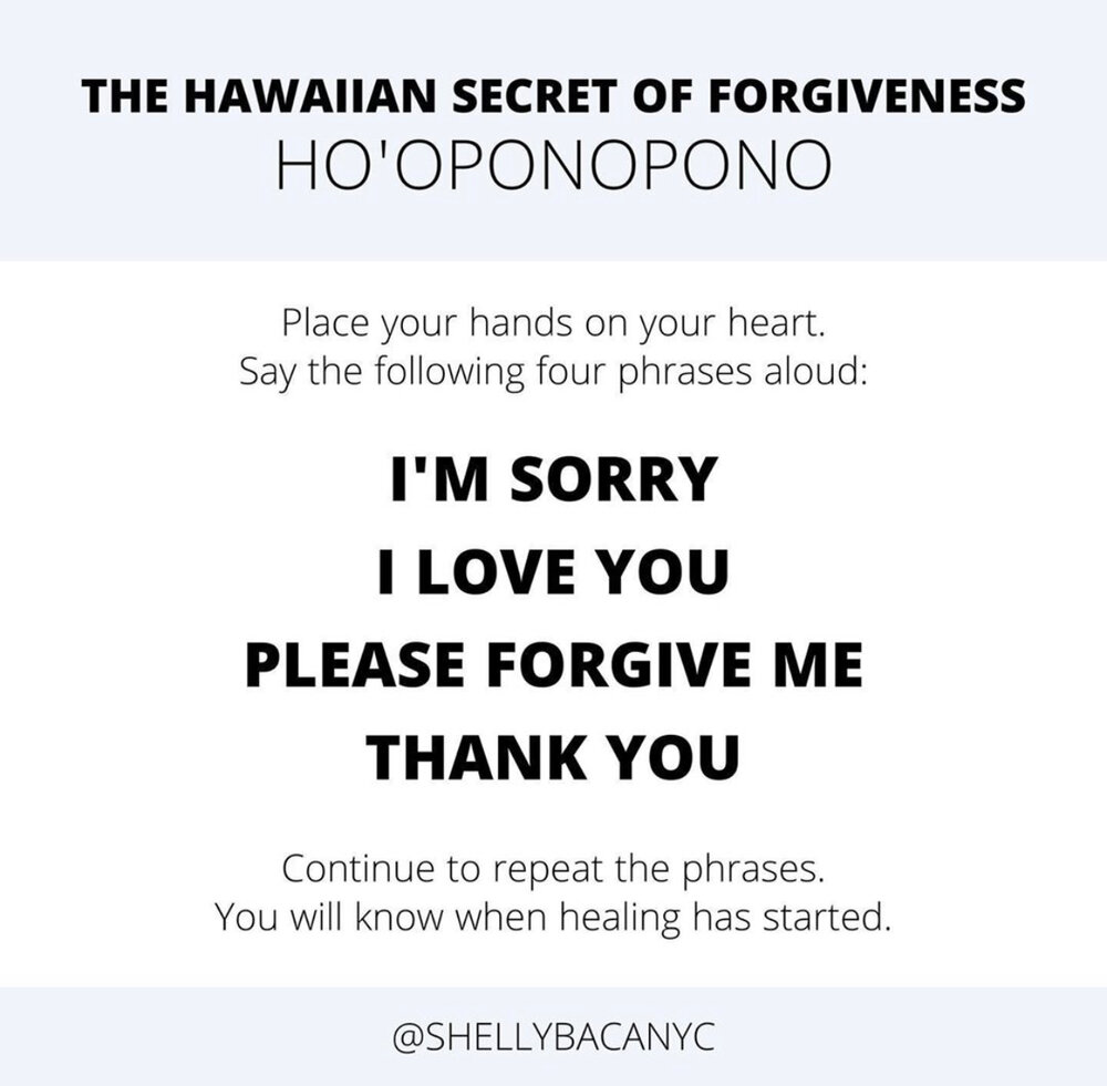 Ho’oponopono For Cultivating Forgiveness