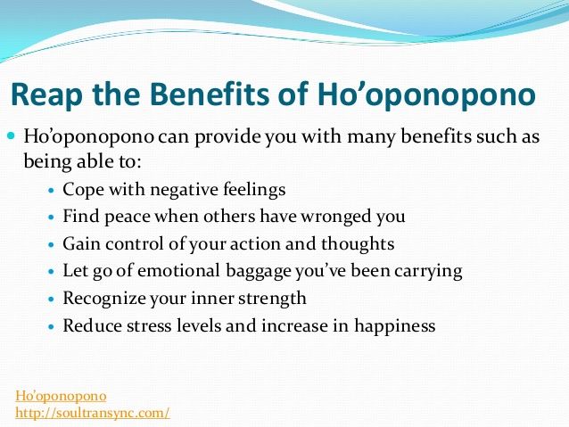 Ho’oponopono Techniques For Releasing Emotional Baggage