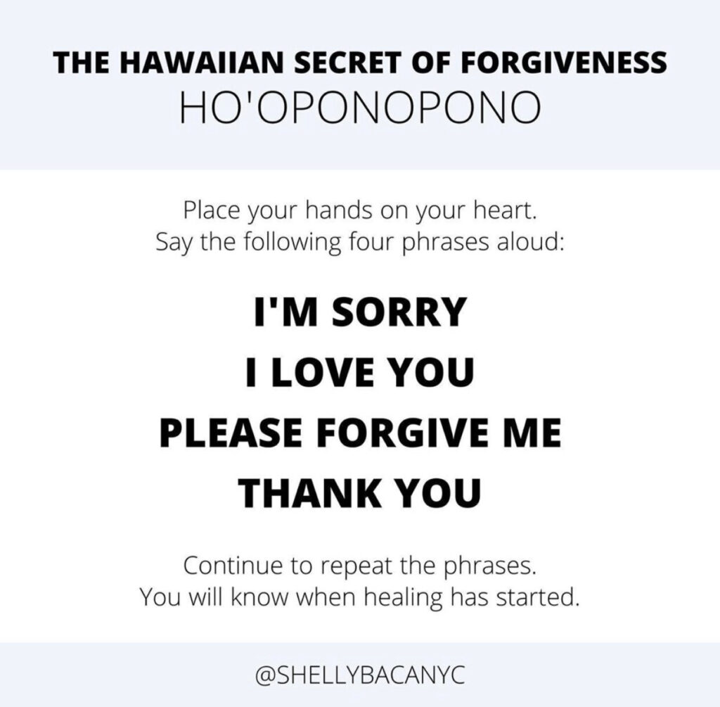 How Can Hooponopono Help Me With Forgiveness?